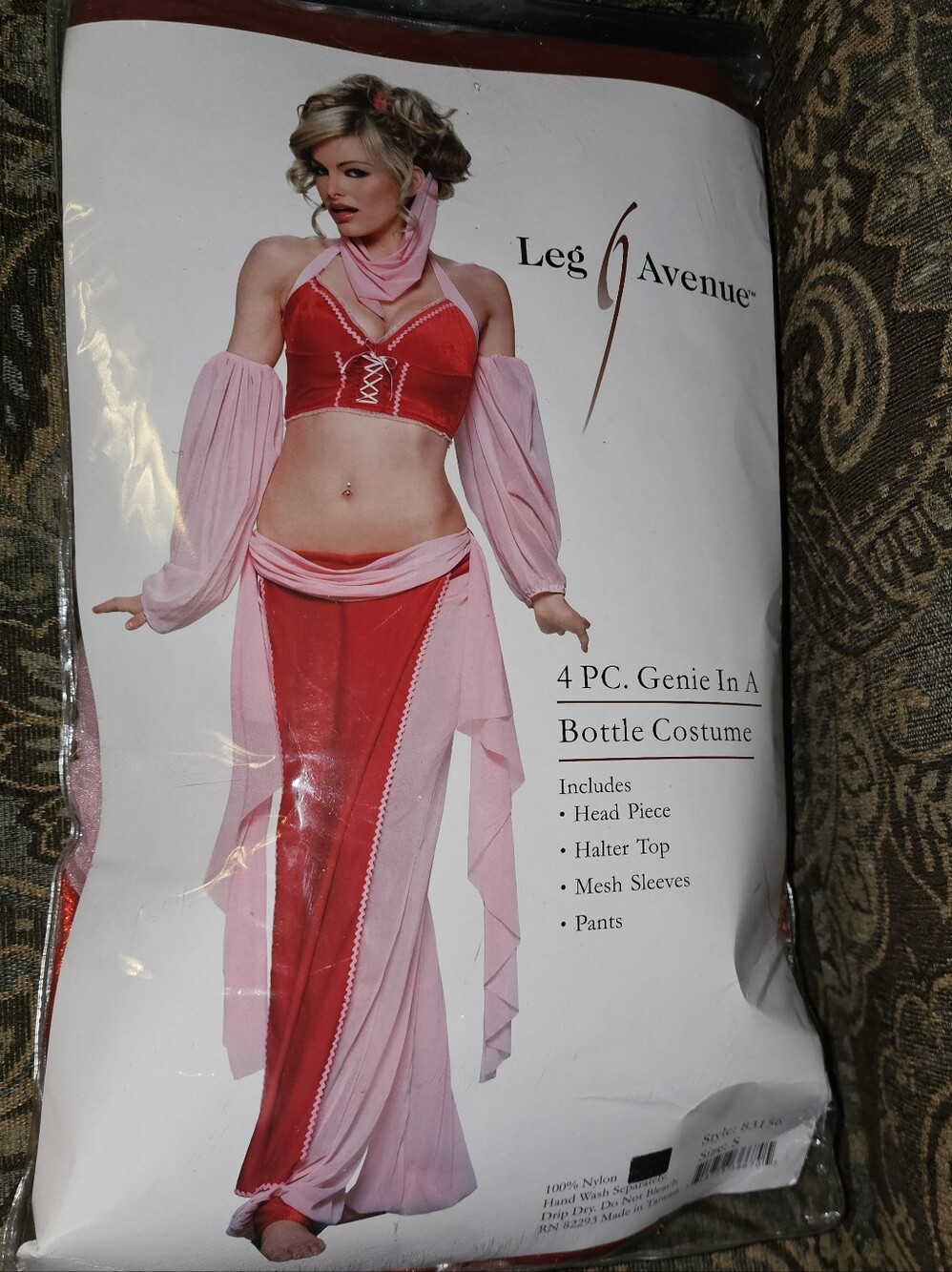 Dreamy Pink and Red Genie Outfit Size SMALL